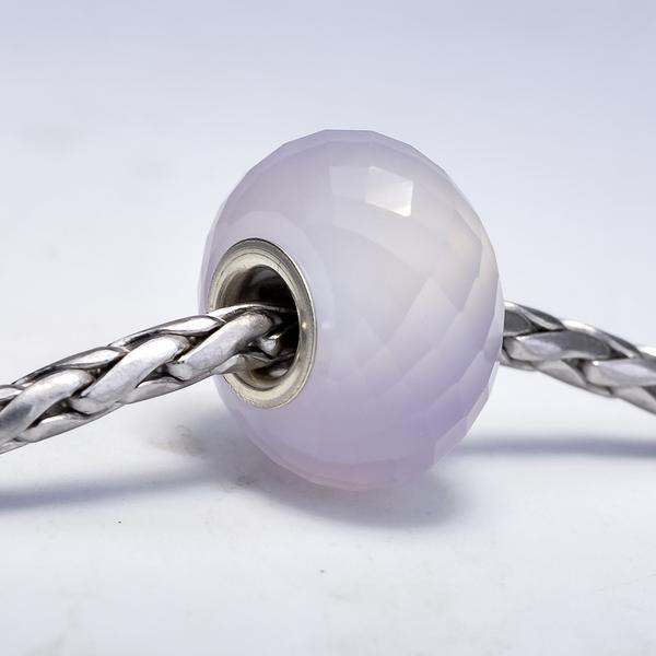 Faceted Purple Chalcedony Bead 3
