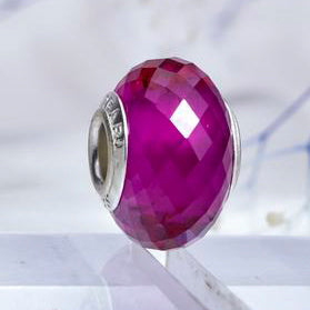 Faceted Red Corundum Bead AMPEARL logo