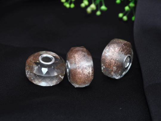 Fashion Gold Sand Stone Bead with Small Core Gift for Women Birthday Gifts