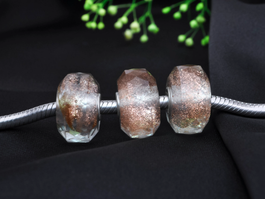 Fashion Gold Sand Stone Bead with Small Core Gift for Women Birthday Gifts