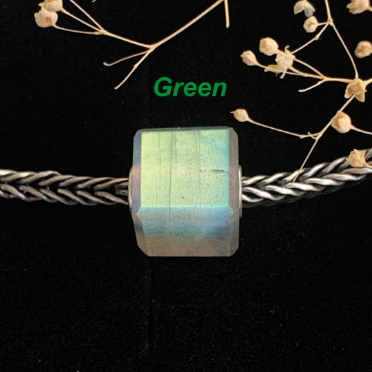 Gorgeous Labradorite Cube Beads Flashing Square Beads for European Pandora Trollbeads Bracelets or Bangles