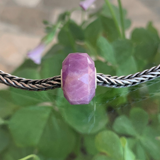 Faceted Gorgeous Ruby Value Beads Genuine Jewellery with Silver Core Suitable for European Bracelets
