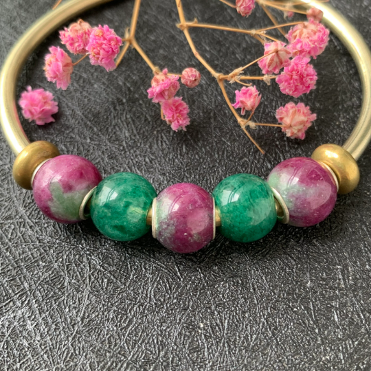Stunning Sparkling Green Aventurine Mini Round Beads Fit European Trollbeads Bracelets and Some of the Pandora Bangles