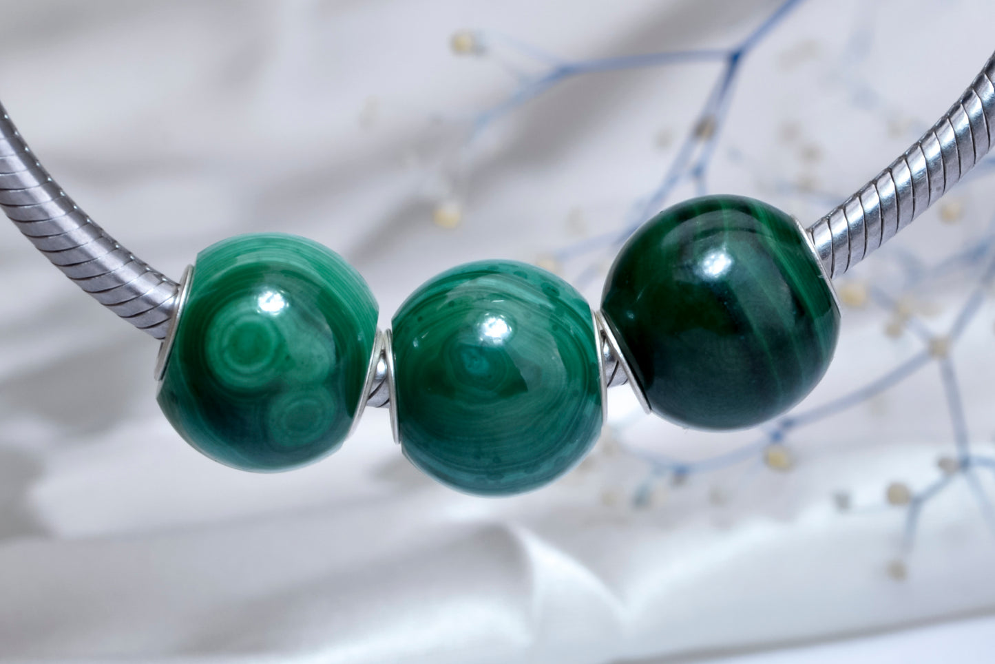 Green malachite AmpearlBeads