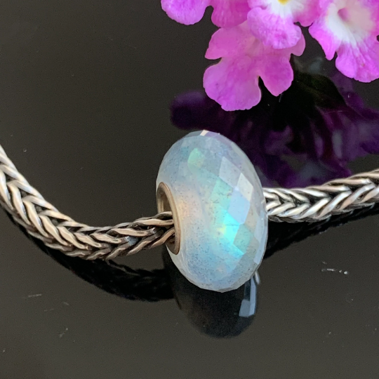 Labradorite Beads Medium Size ~15mm Transparent Quartz Flashy Jewelry Gemstone Beads for Pandora Bangle and Trollbeads Bracelet