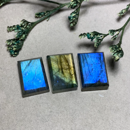 Labradorite Ring Surface Handmade Rectangle Semiprecious Gemstone Ring Surface Shifting Color Gemstone Labradorite Pendant