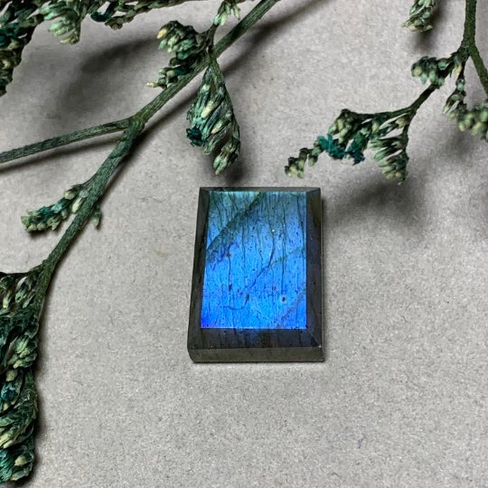 Labradorite Ring Surface Handmade Rectangle Semiprecious Gemstone Ring Surface Shifting Color Gemstone Labradorite Pendant