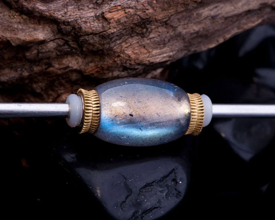 Labradorite Stone Steam Bead fits European Charms Bracelets Wedding Gift for Women