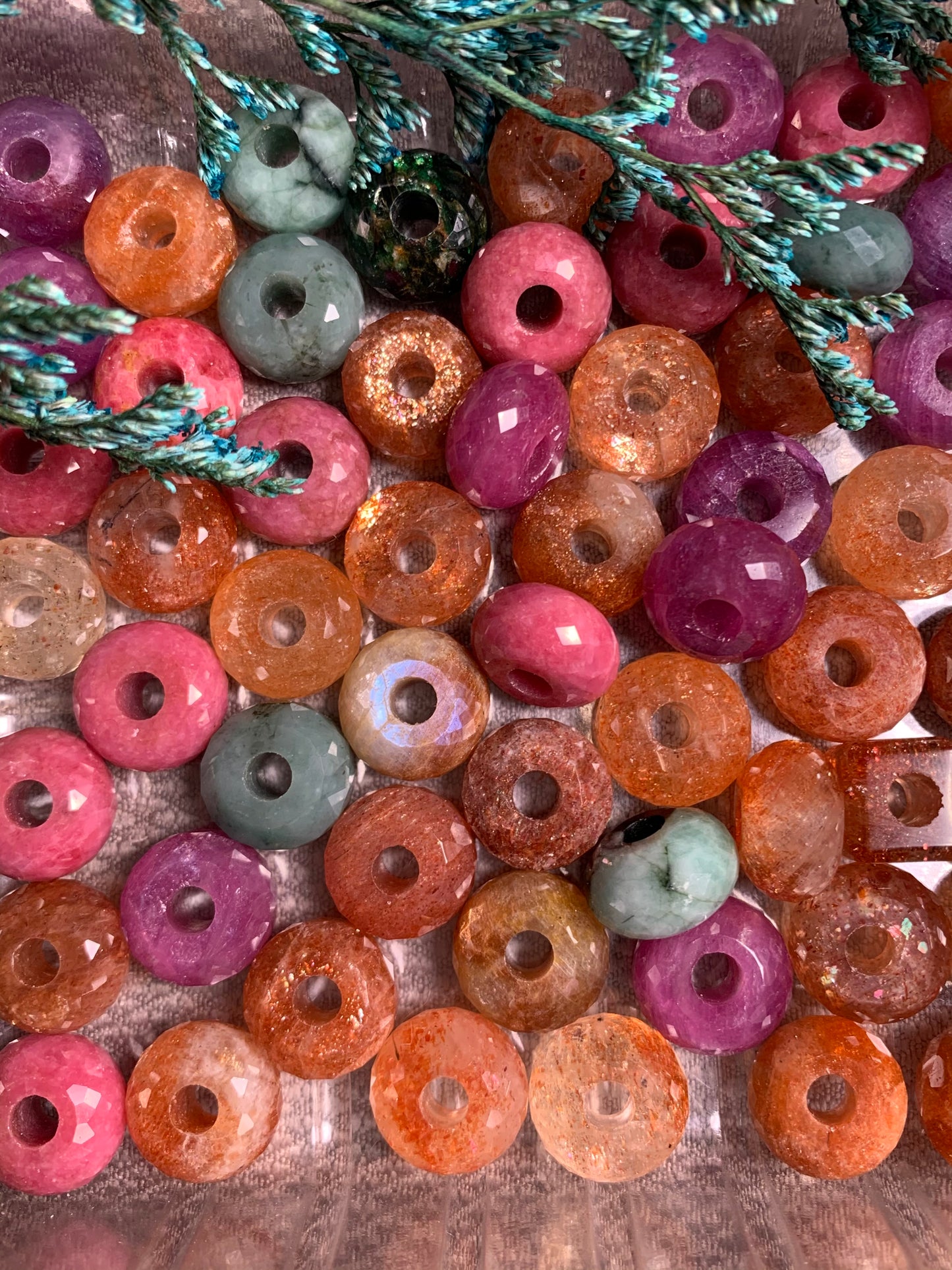 Gemstone or Glass Beads with Silver Core from Ampearlbeads Live Streaming