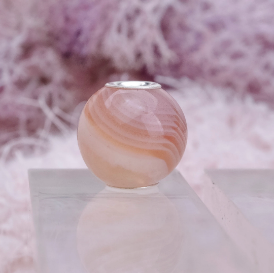 Persian Agate Onyx Mini Round Bead Carnelian Round Pink Onyx Coffee Onyx Yellow Onyx Beads with Sterling Silver Compatible Small Bracelets