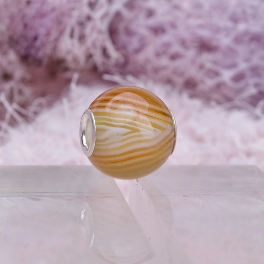 Persian Agate Onyx Mini Round Bead Carnelian Round Pink Onyx Coffee Onyx Yellow Onyx Beads with Sterling Silver Compatible Small Bracelets