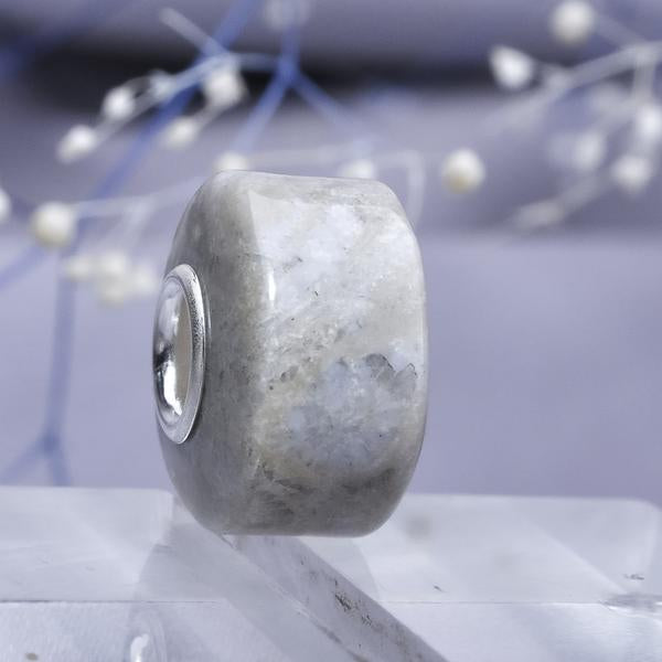 Polished Chrysanthemum Stone Bead 1