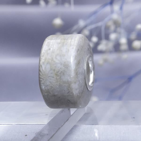 Polished Chrysanthemum Stone Bead 2