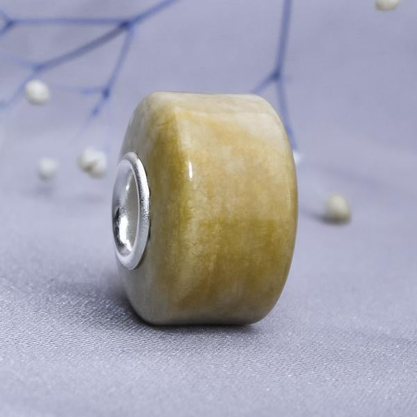 Polished Chrysanthemum Stone Bead 5