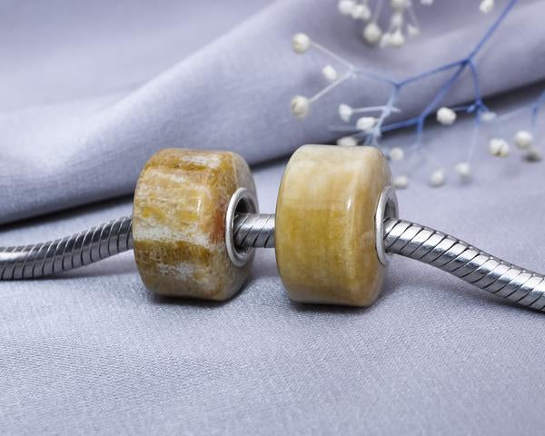 Polished Chrysanthemum Stone Bead 7