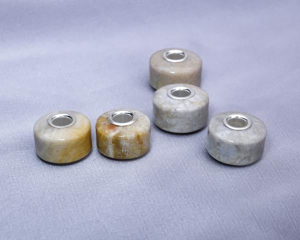 Polished Chrysanthemum Stone Bead 8