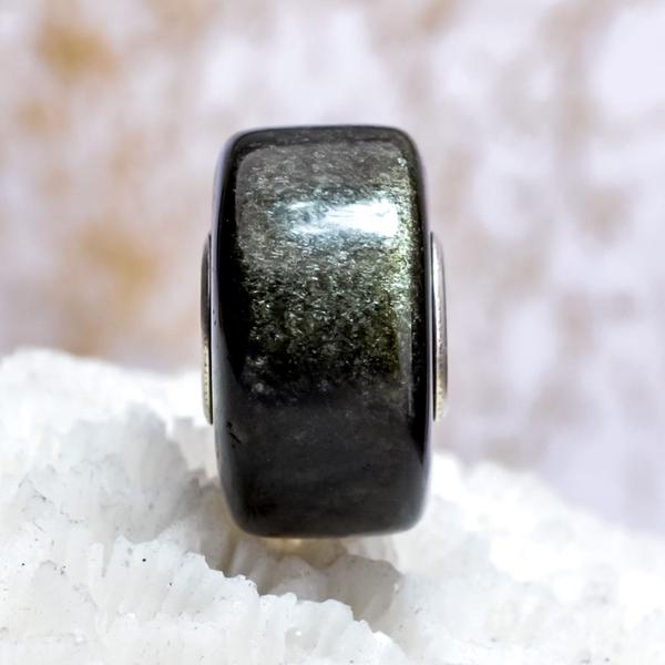 Polished Obsidian Gemstone Golden Sheen 2