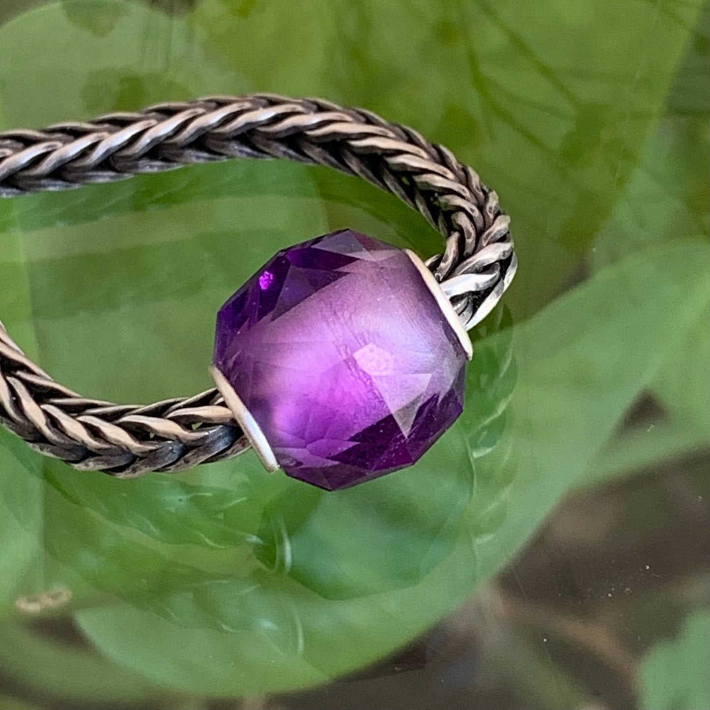 Polyhedral Faceted Amethyst Beads Natural Gemstone Round Beads Ampearlbeads