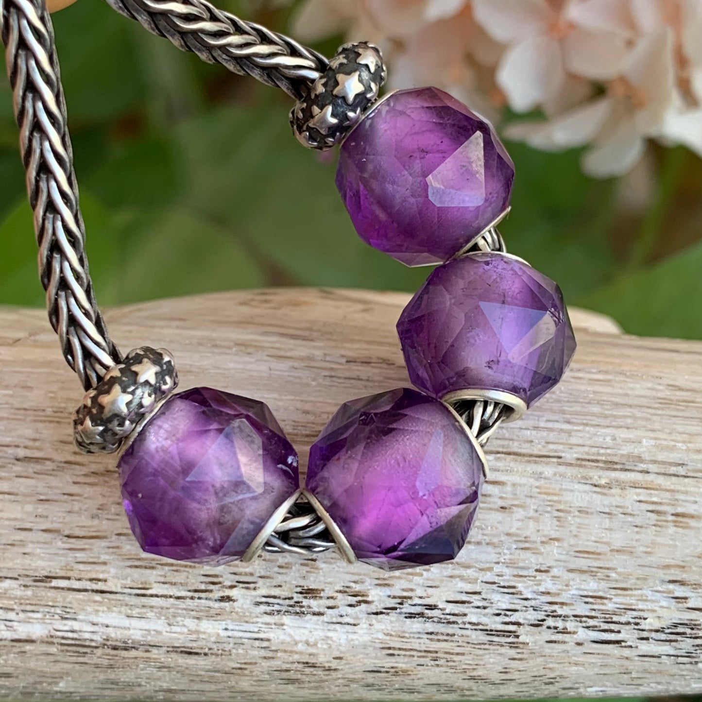 Polyhedral Faceted Amethyst Beads Natural Gemstone Round Beads Ampearlbeads