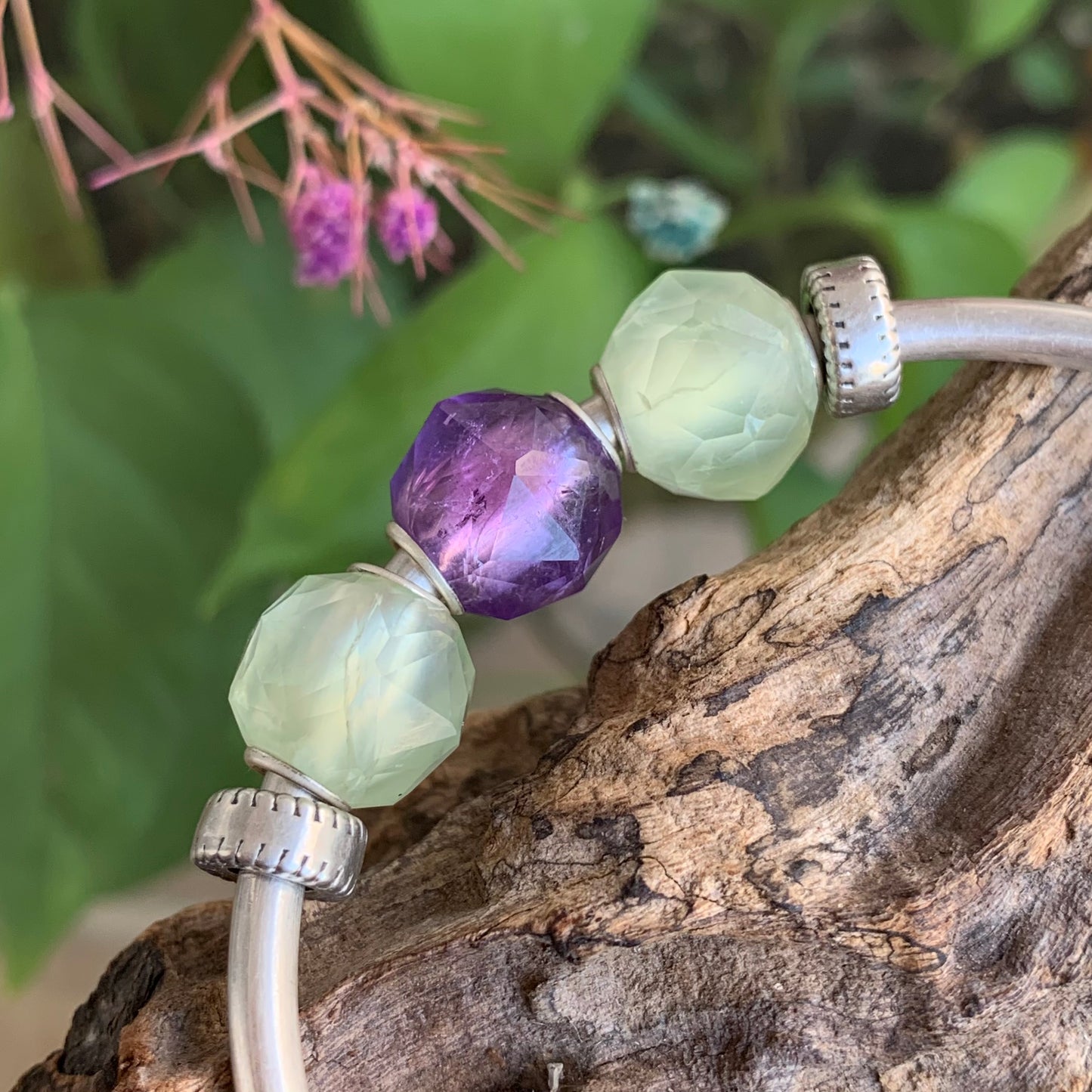 Polyhedral Faceted Amethyst White Crystal Quartz Beads Aquamarine Grape Stone Natural Gemstone