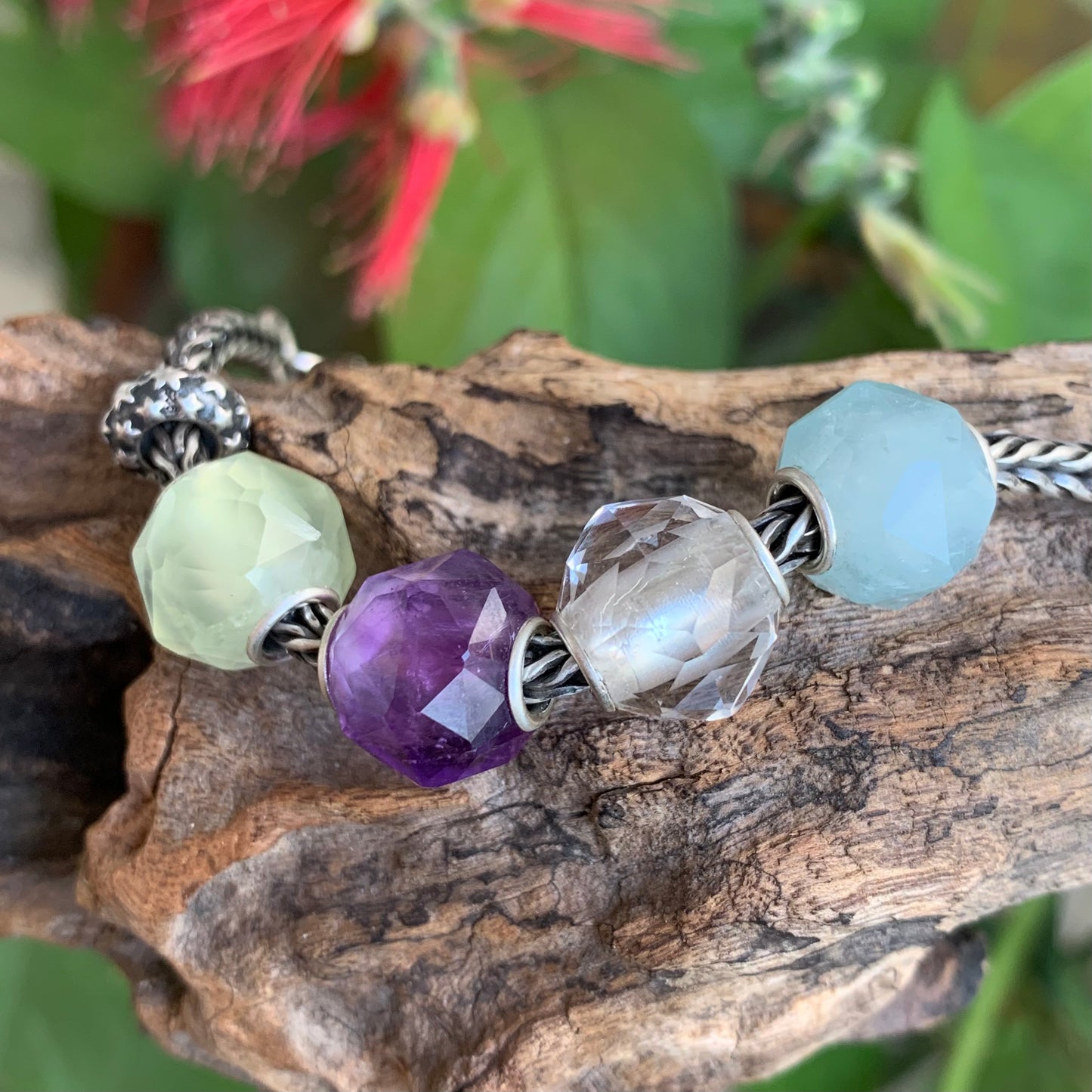 Polyhedral Faceted Amethyst White Crystal Quartz Beads Aquamarine Grape Stone Natural Gemstone