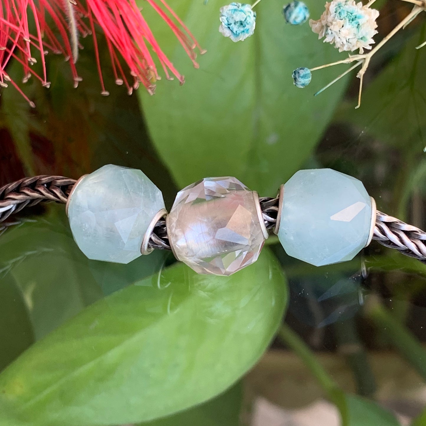 Polyhedral Faceted Amethyst White Crystal Quartz Beads Aquamarine Grape Stone Natural Gemstone