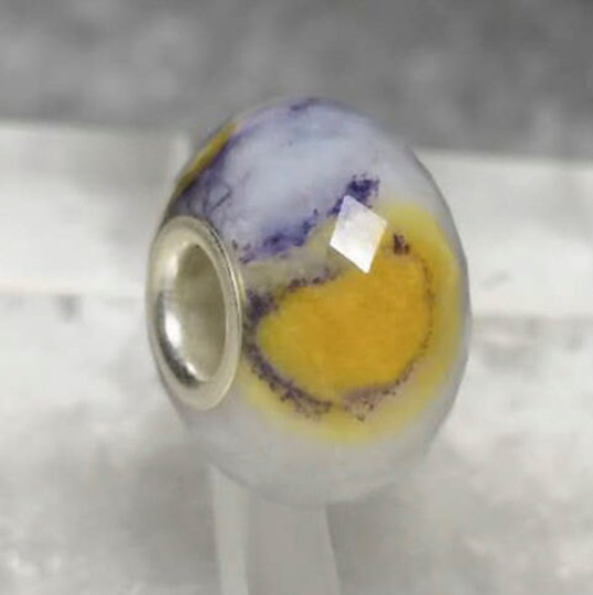 Energetic Purple Opal Gemstone Genuine Jewllery with Sterling Silver Core for European Bracelet