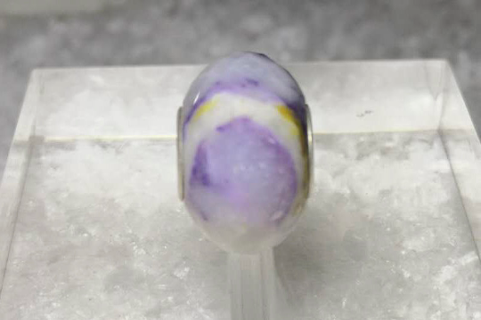 Energetic Purple Opal Gemstone Genuine Jewllery with Sterling Silver Core for European Bracelet