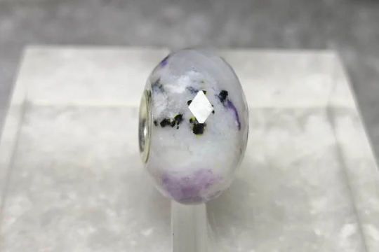 Energetic Purple Opal Gemstone Genuine Jewllery with Sterling Silver Core for European Bracelet