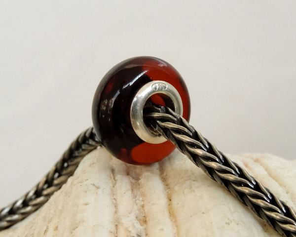 Smooth Cherry Amber Baltic Bead 3