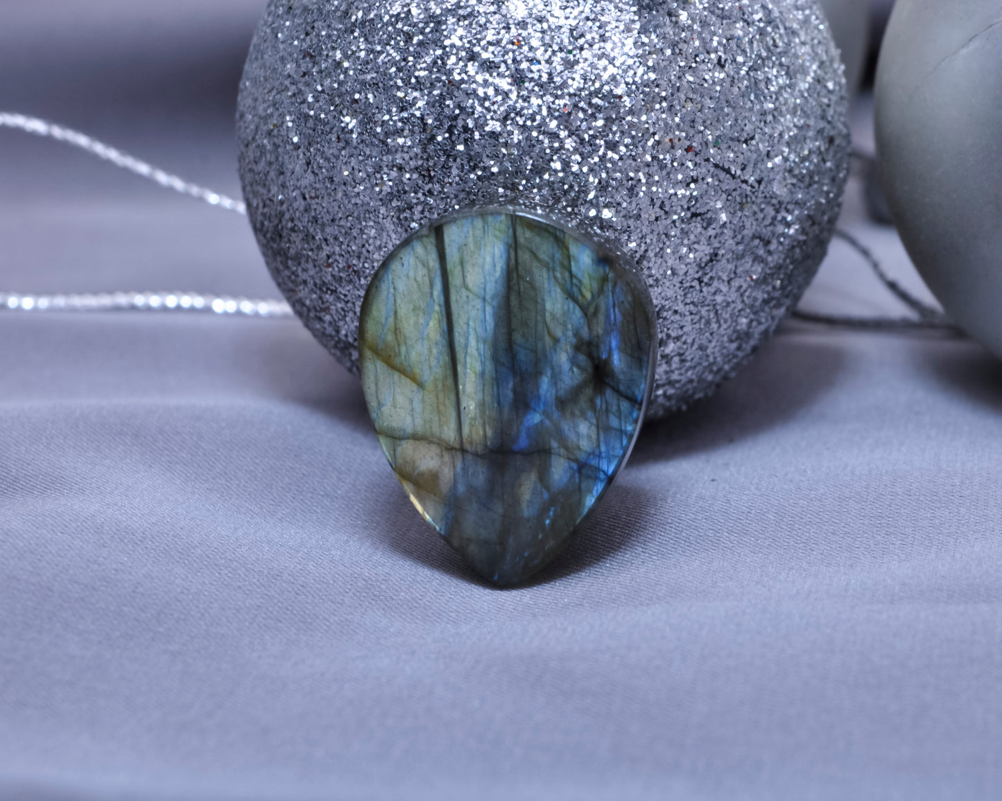 Pear Cabochon Smooth Labradorite Gemstone