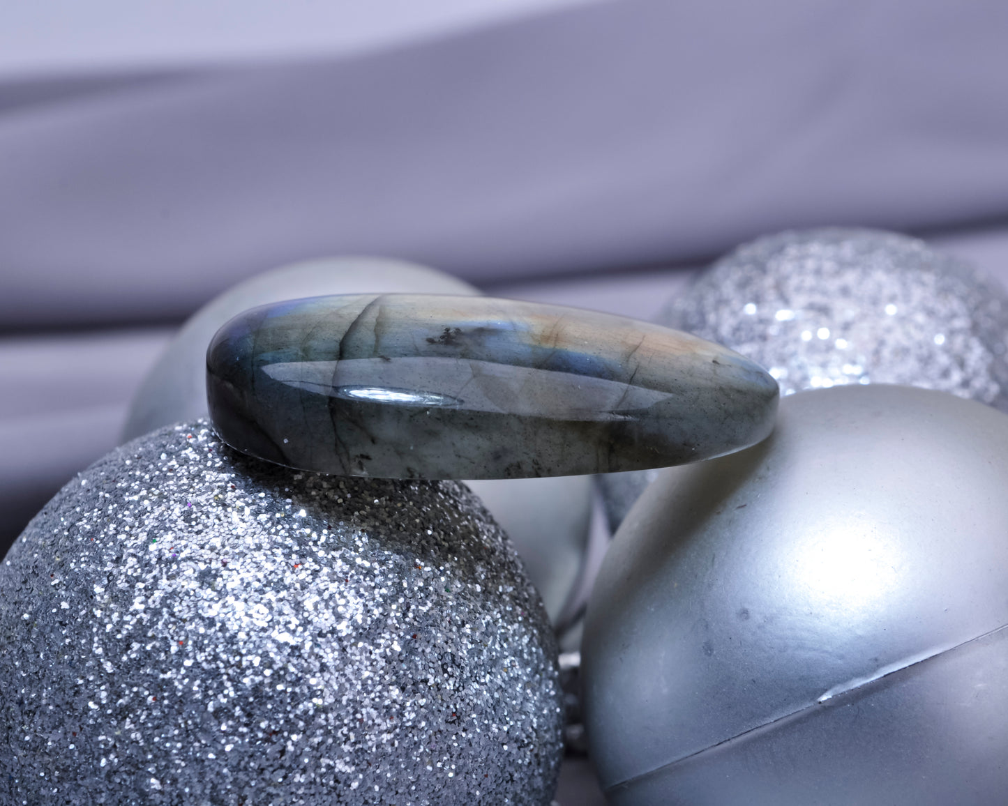 Smooth Pear Cabochon Labradorite Gemstone