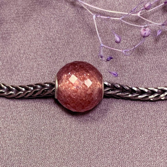 Nautral Sheening Strawberry Quartz Beads Mini Round Small Core beads for European Charm Trollbeads Bracelets or Pandora Bangles