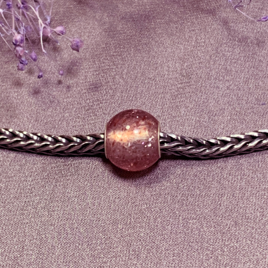 Nautral Sheening Strawberry Quartz Beads Mini Round Small Core beads for European Charm Trollbeads Bracelets or Pandora Bangles