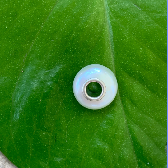 Stylish Natural Flat Small Pearl Freshwater Pearl Beads With Silver Core Amazing Beads for European Bracelet