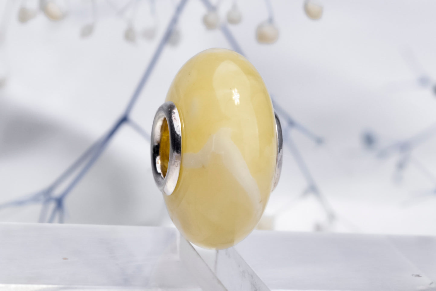 yellow and white amber 14-15mm 3