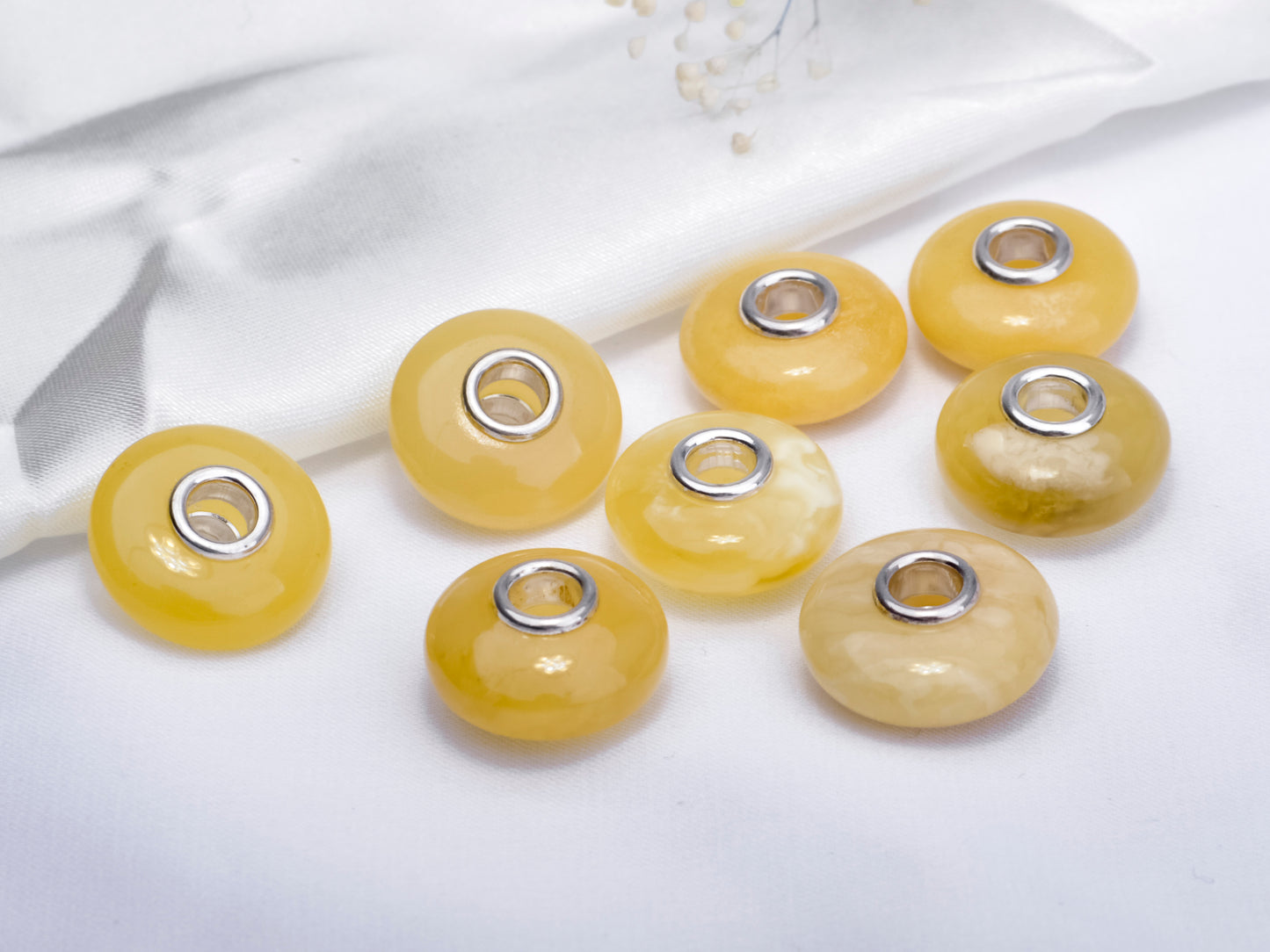 yellow amber 15.5-16.5mm 5
