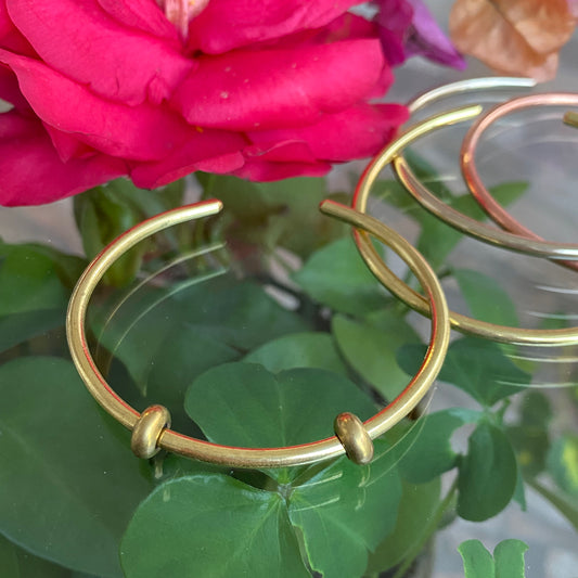 Lovely Handmade Copper Bangles Bracelets and Copper Stoppers Spacers