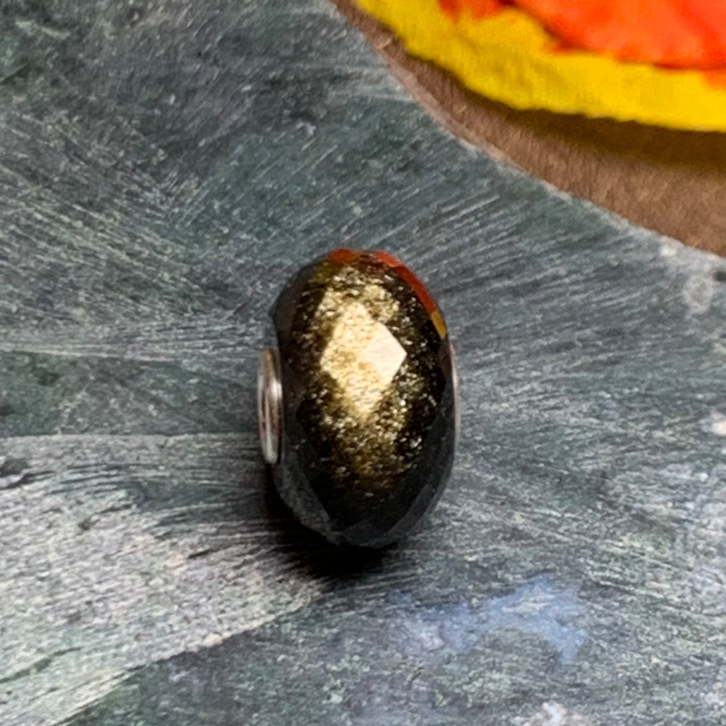Faceted Golden Flash Obsidian Silver Flash Obsidian Gold Sand Obsidian Gemstone Beads