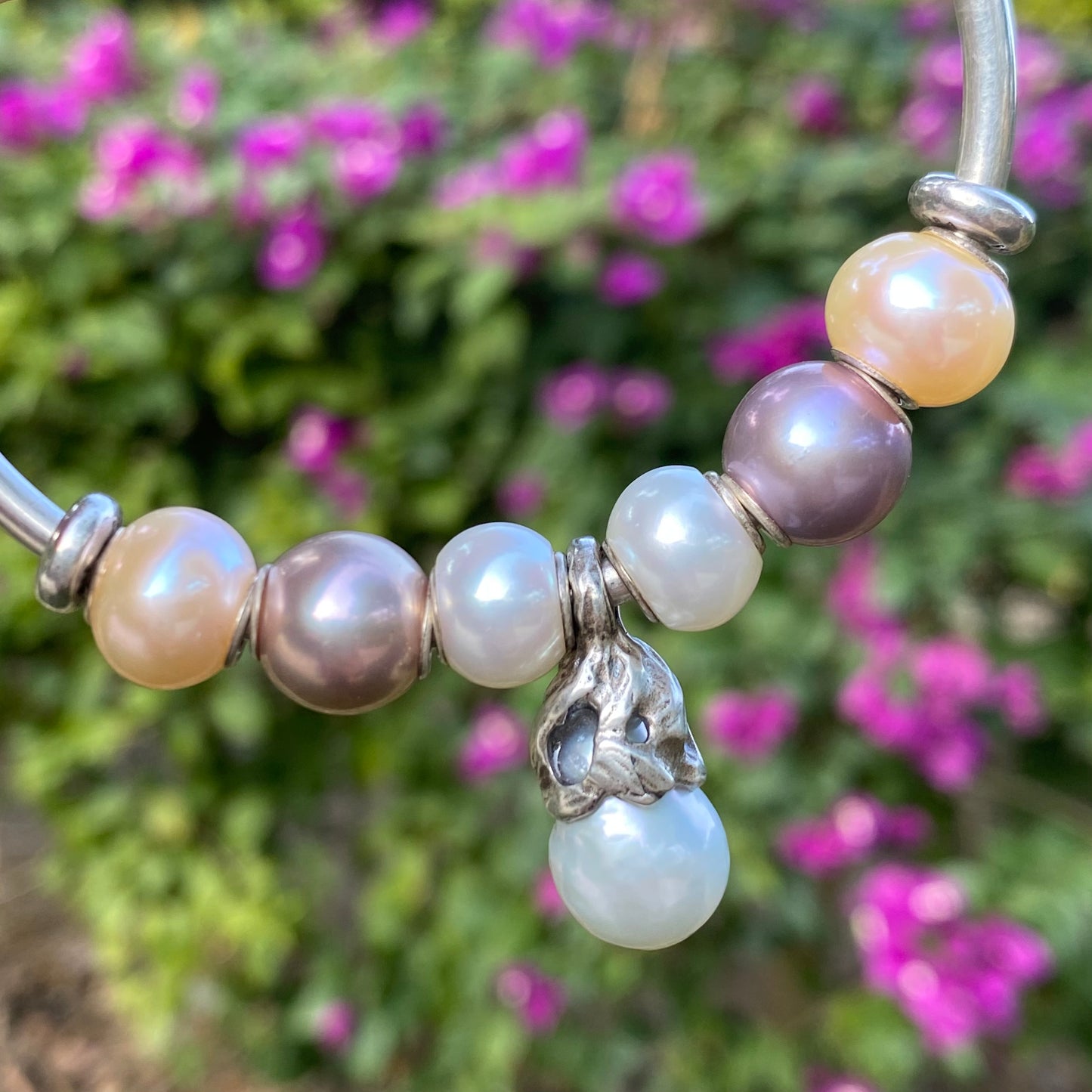 Ampearlbeads Pearl Charms Beads Dangles with Small Core for European Bracelets and Bangles