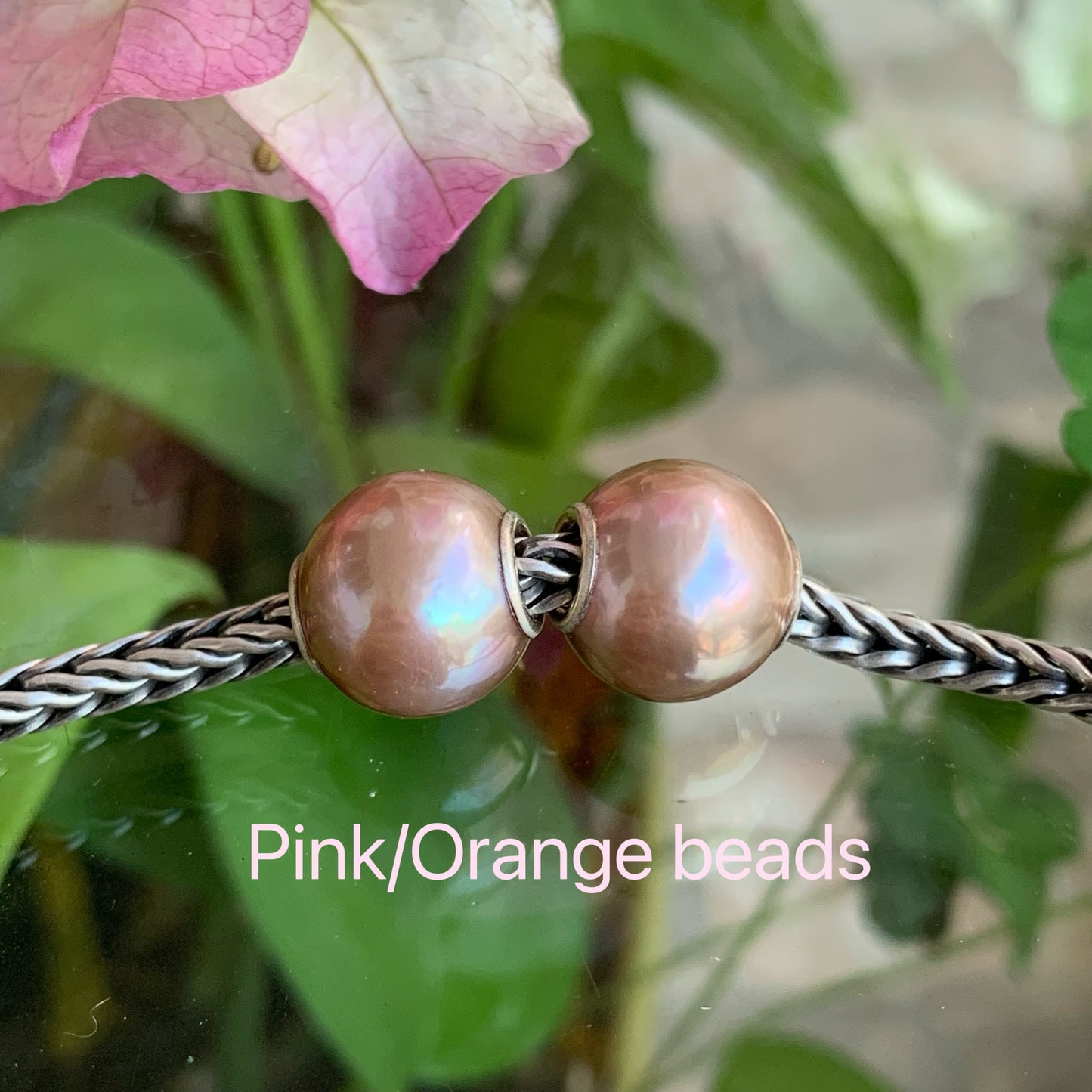 Purple Gold Rosegold lilac Freshwater Pearl Beads with Small Core for European Trollbeads Bracelets or Pandora Bangles