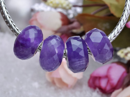 Amethyst Crystal Gemstone Trollbeads