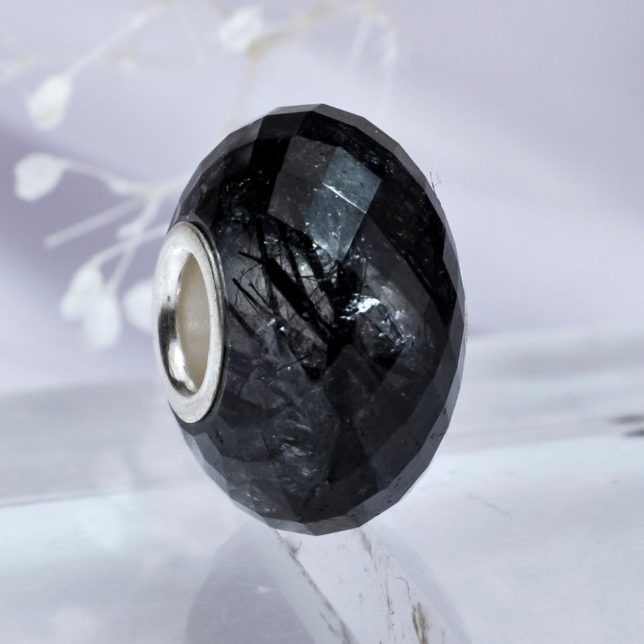 black rutilite gemstone