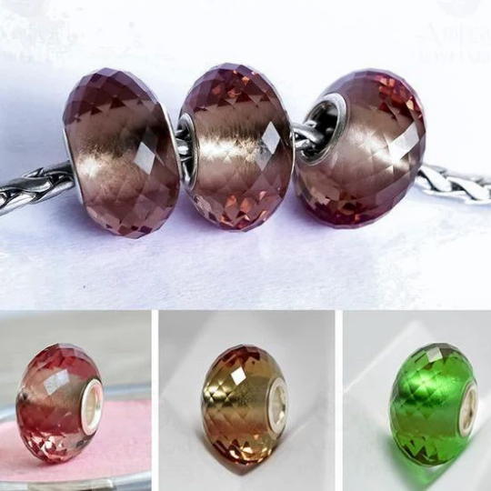 Amazing Changeable Multicolour Bead Fantasies Gorgeous Gemstone Fits European Charm Bracelets