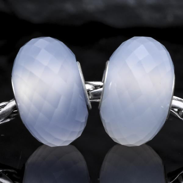 Faceted Blue Chalcedony Bead2