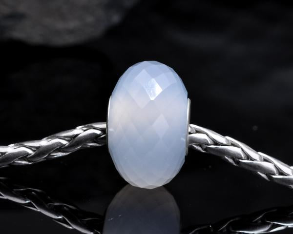 Faceted Blue Chalcedony Bead5