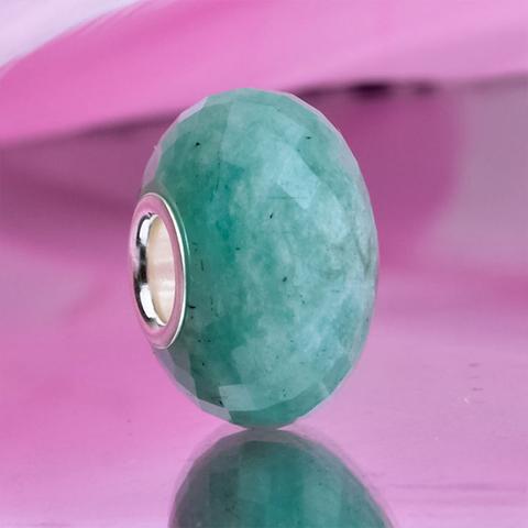 Faceted Green Amazonite Rondelle Gemstone Value1