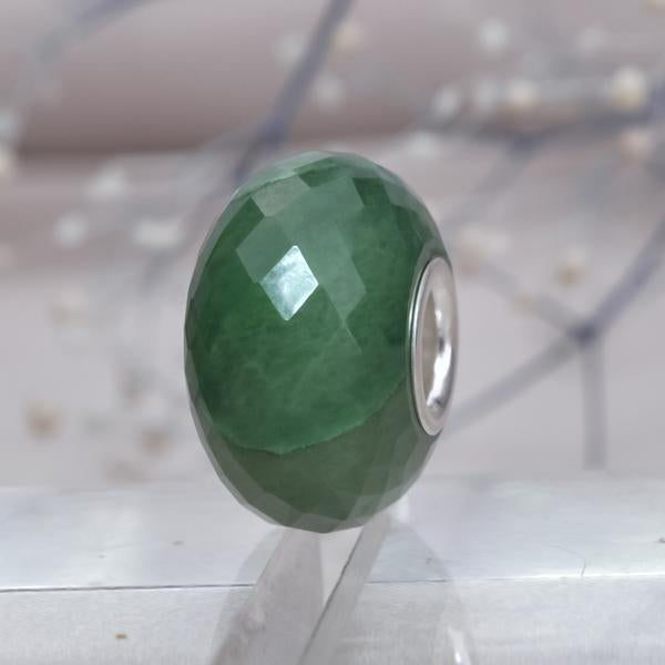 Faceted Green Serpentine Jade Gemstone2