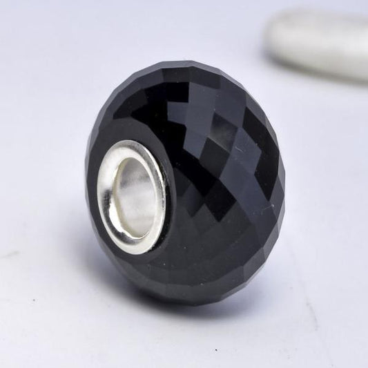 Faceted Obsidian Gemstone black0
