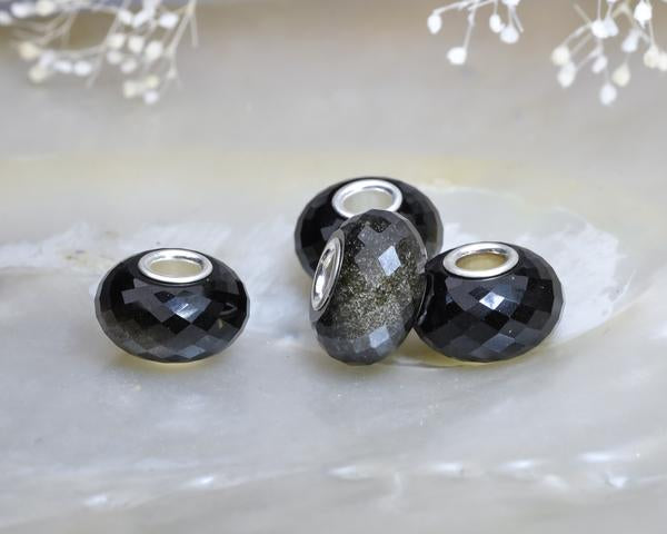 Faceted Obsidian Gemstones2